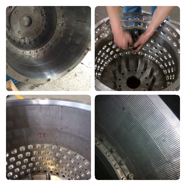 High Strength Sieve Segment Wearing Part Of Sodium Chloride Dewatering Centrifuge