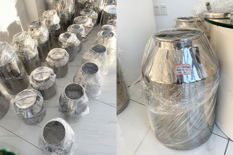 Customized Stainless Steel Sealed Cans Caddy Storage Tank Milk Cans Tanks