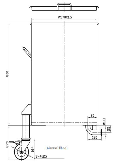 Customized Stainless Steel Sealed Cans Caddy Storage Tank Milk Cans Tanks