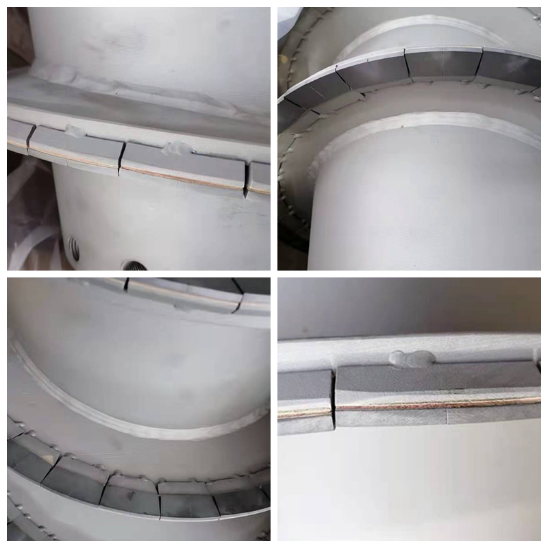 Tungsten carbide Brazed Carbide wear tiles for decanter centrifuge