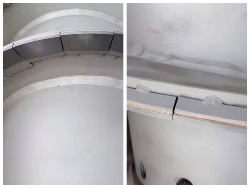 Weldable Tungsten carbide composite material carbide tiles for decanter centrifuges