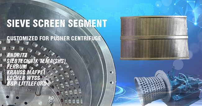 Wedge Wire Sieve Screens for Strong Corrosive Salt Brine Slurry Filtering